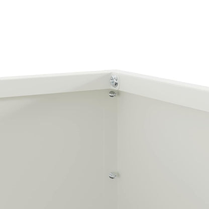 Lawn Edging White 60 x 60 x 13 cm Steel