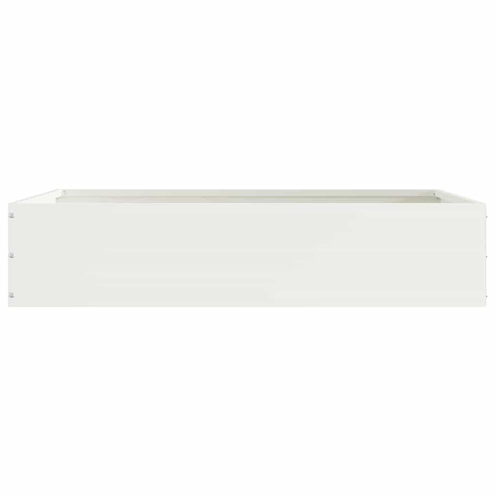 Lawn Edging White 60 x 60 x 13 cm Steel