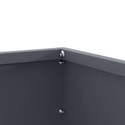 Lawn Edging Anthracite 60 x 60 x 13 cm Steel