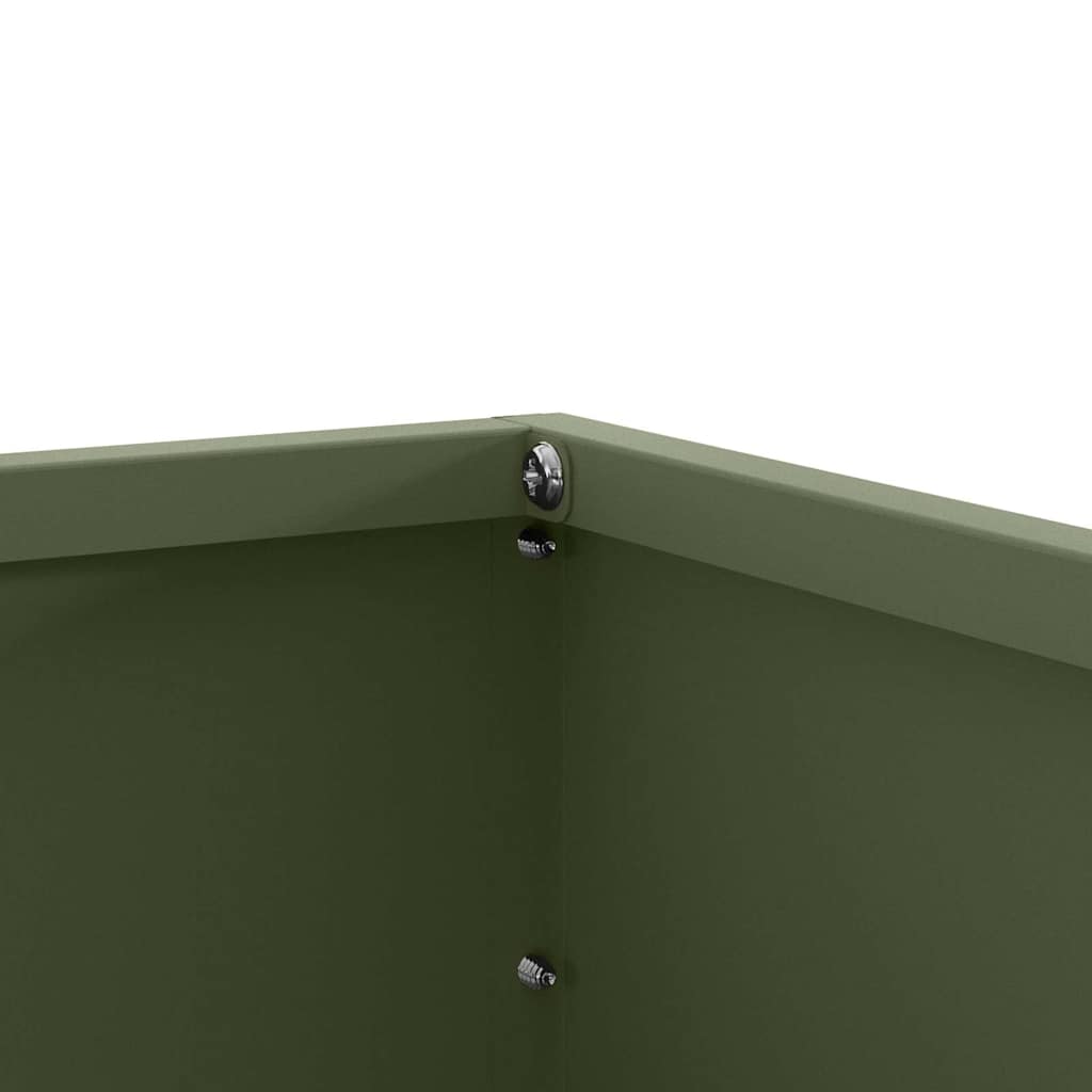 Lawn Edging Olive Green 60 x 60 x 13 cm Steel
