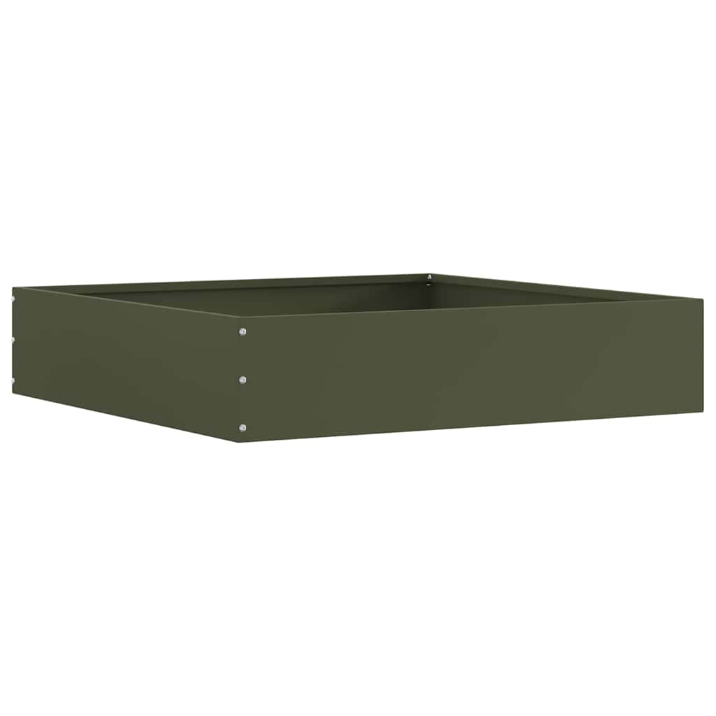 Lawn Edging Olive Green 60 x 60 x 13 cm Steel