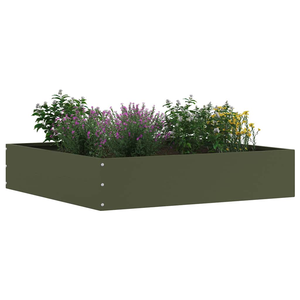 Lawn Edging Olive Green 60 x 60 x 13 cm Steel