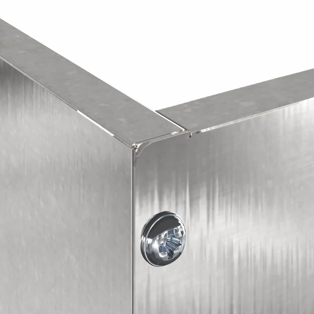Lawn Edging 60 x 60 x 13 cm Stainless Steel Silver