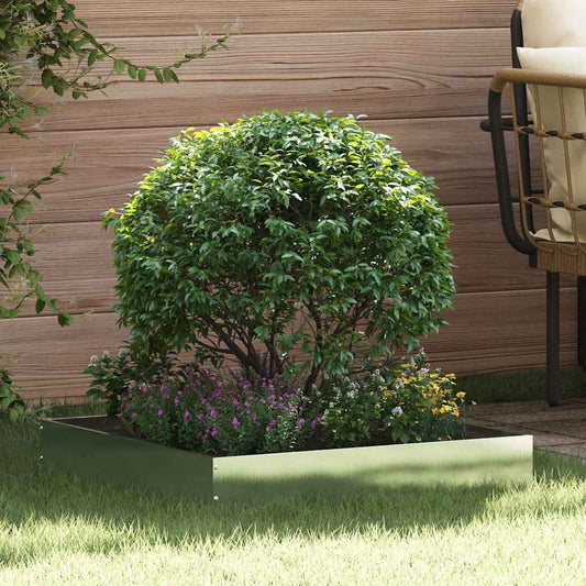Lawn Edging 60 x 60 x 13 cm Stainless Steel Silver