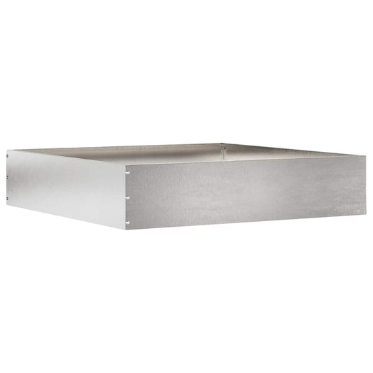 Lawn Edging 60 x 60 x 13 cm Stainless Steel Silver