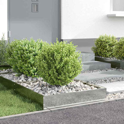 Lawn Edging Silver 60 x 60 x 13 cm Galvanised Steel