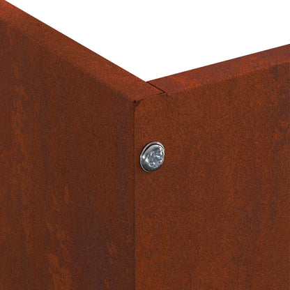 Lawn Edging 6 pcs Rusty 60 x 60 x 13 cm Weathering Steel
