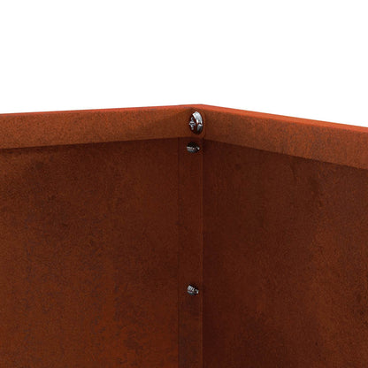 Lawn Edging 6 pcs Rusty 60 x 60 x 13 cm Weathering Steel