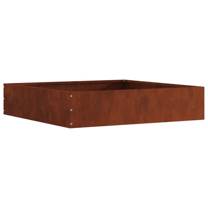 Lawn Edging 6 pcs Rusty 60 x 60 x 13 cm Weathering Steel