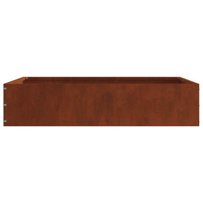 Lawn Edging 6 pcs Rusty 60 x 60 x 13 cm Weathering Steel
