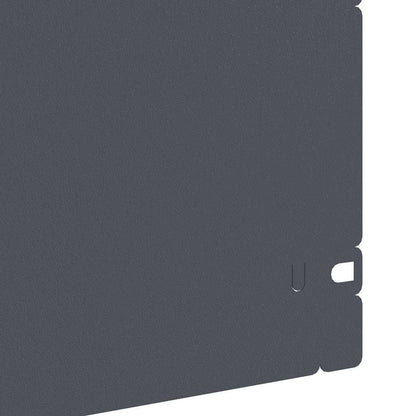Lawn Edgings 10 pcs Anthracite 103 x 0.05 x 22 cm Steel