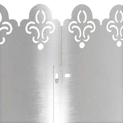 Lawn Edgings 30 pcs 103 x 0.05 x 22 cm Stainless Steel Silver