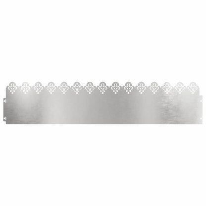 Lawn Edgings 30 pcs 103 x 0.05 x 22 cm Stainless Steel Silver