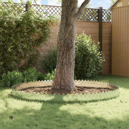 Lawn Edgings 10 pcs Silver 103 x 0.05 x 22 cm Galvanised Steel