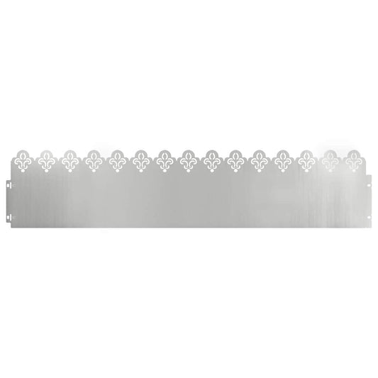 Lawn Edgings 30 pcs 103 x 0.05 x 22 cm Galvanised Steel Silver