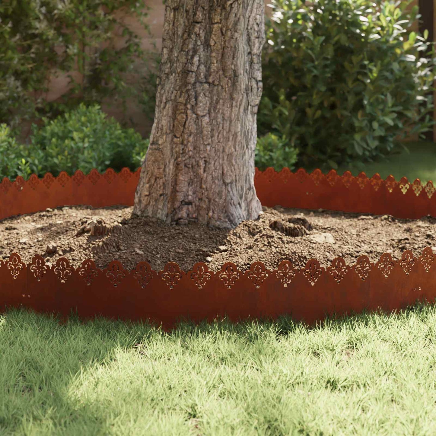 Lawn Edgings 20 pcs Rusty 103 x 0.05 x 22 cm Weathering Steel