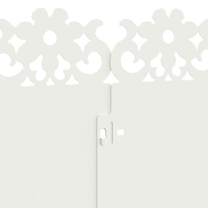 Lawn Edgings 30 pcs White 103 x 0.05 x 22 cm Steel