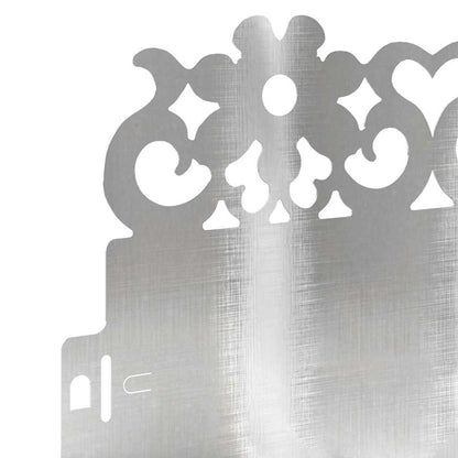 Lawn Edgings 20 pcs 103 x 0.05 x 22 cm Stainless Steel Silver
