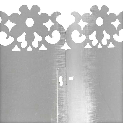 Lawn Edgings 20 pcs 103 x 0.05 x 22 cm Stainless Steel Silver