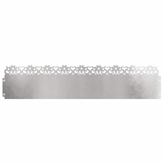 Lawn Edgings 30 pcs 103 x 0.05 x 22 cm Stainless Steel Silver