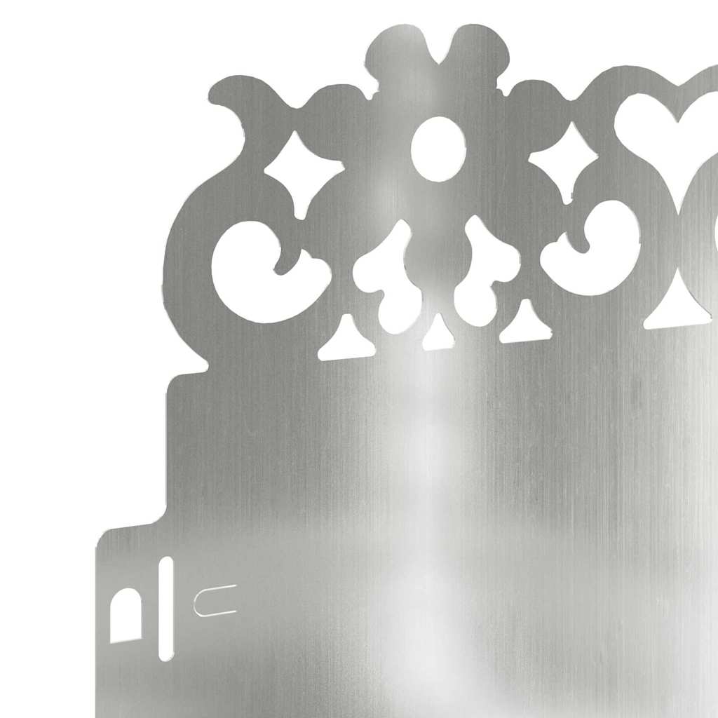 Lawn Edgings 10 pcs Silver 103 x 0.05 x 22 cm Galvanised Steel