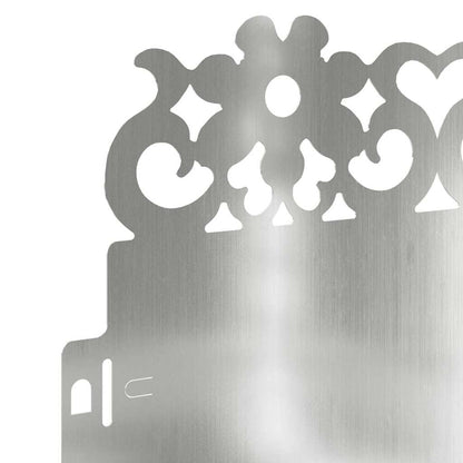 Lawn Edgings 10 pcs Silver 103 x 0.05 x 22 cm Galvanised Steel