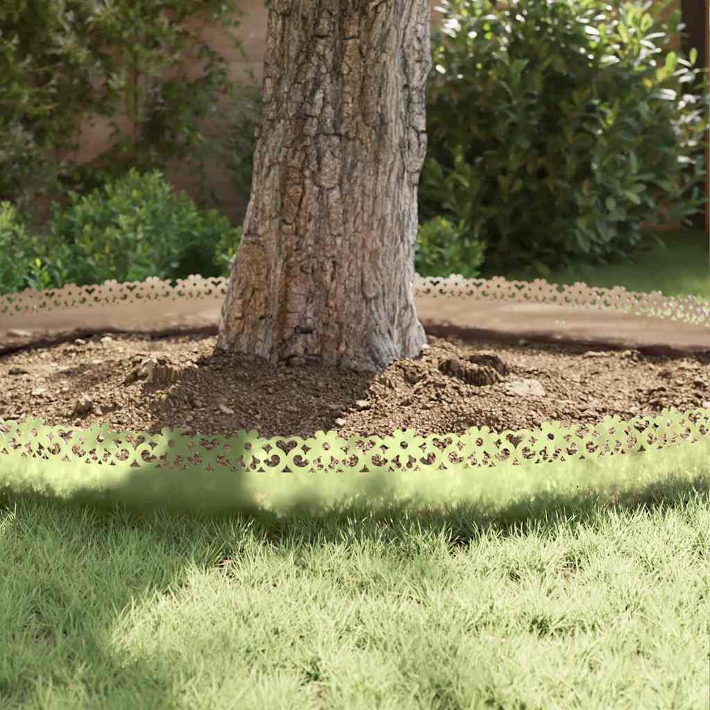 Lawn Edgings 10 pcs Silver 103 x 0.05 x 22 cm Galvanised Steel