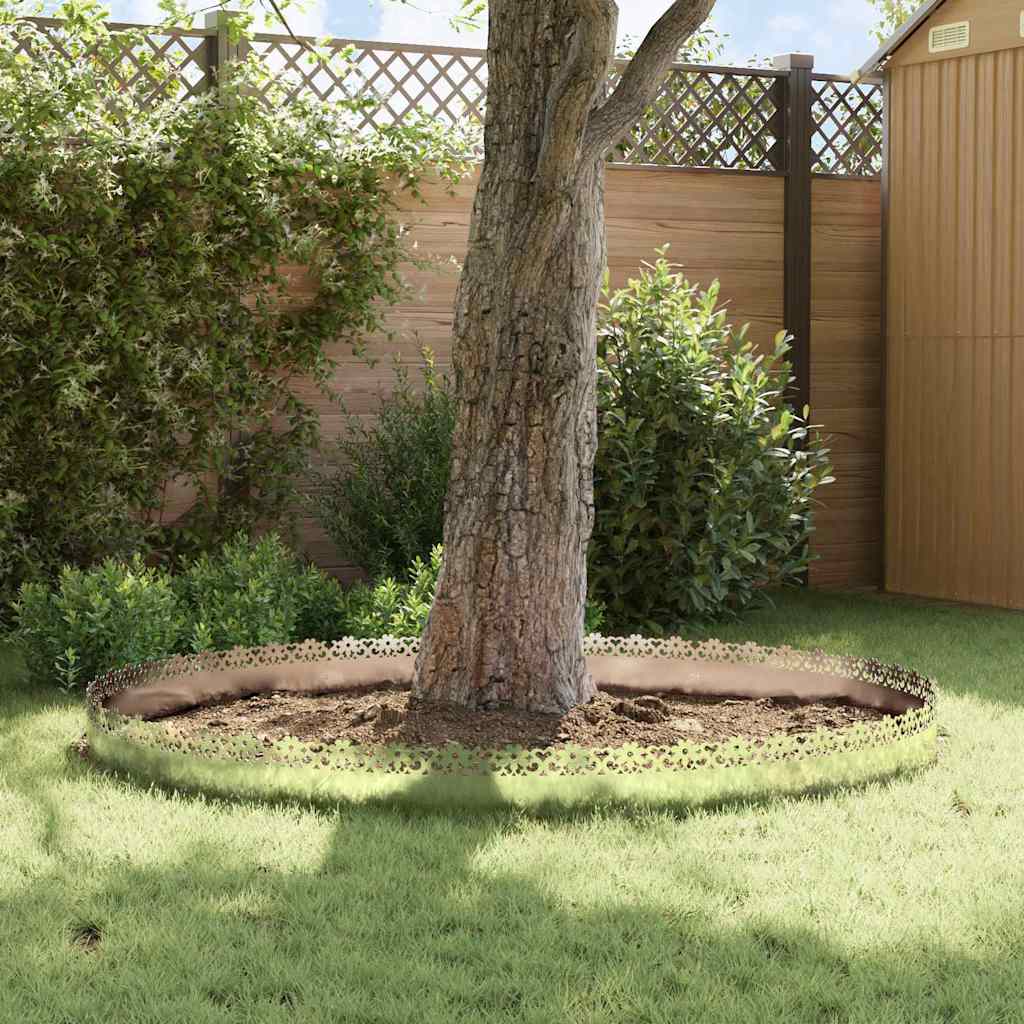 Lawn Edgings 10 pcs Silver 103 x 0.05 x 22 cm Galvanised Steel