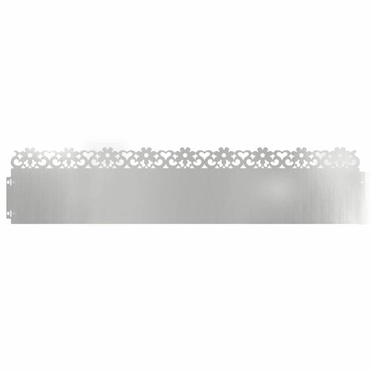 Lawn Edgings 20 pcs 103 x 0.05 x 22 cm Galvanised Steel Silver