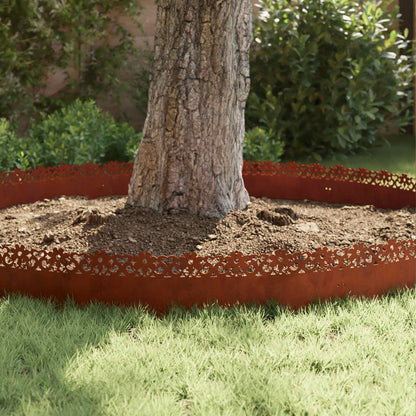 Lawn Edgings 20 pcs Rusty 103 x 0.05 x 22 cm Weathering Steel