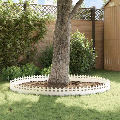 Lawn Edgings 30 pcs White 103 x 0.05 x 22 cm Steel