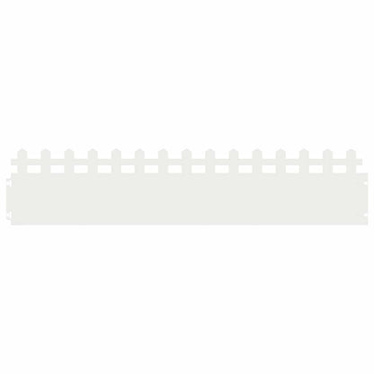 Lawn Edgings 30 pcs White 103 x 0.05 x 22 cm Steel
