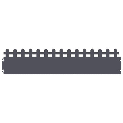 Lawn Edgings 20 pcs Anthracite 103 x 0.05 x 22 cm Steel