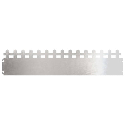 Lawn Edgings 30 pcs 103 x 0.05 x 22 cm Stainless Steel Silver