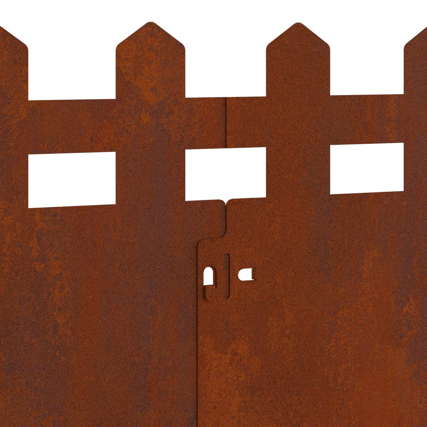 Lawn Edgings 10 pcs Rusty 103 x 0.05 x 22 cm Weathering Steel
