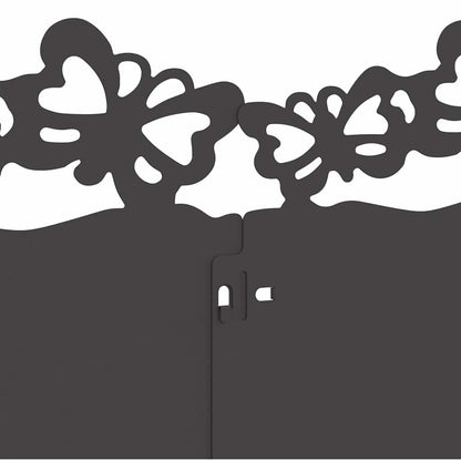 Lawn Edgings 20 pcs Black 103 x 0.05 x 22 cm Steel