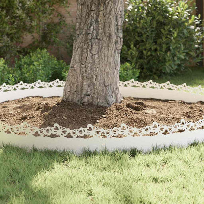 Lawn Edgings 20 pcs White 103 x 0.05 x 22 cm Steel