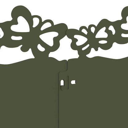 Lawn Edgings 30 pcs Olive Green 103 x 0.05 x 22 cm Steel
