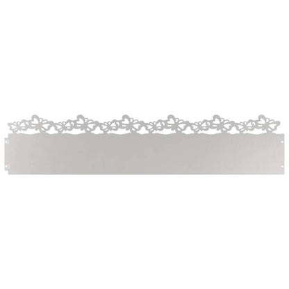 Lawn Edgings 10 pcs 103 x 0.05 x 22 cm Stainless Steel Silver