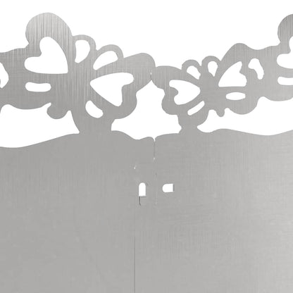 Lawn Edgings 20 pcs 103 x 0.05 x 22 cm Stainless Steel Silver