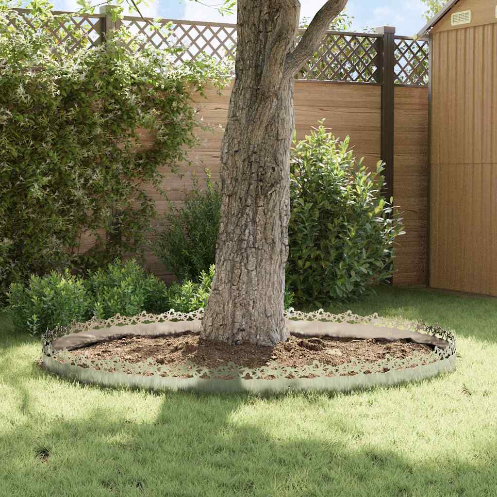 Lawn Edgings 20 pcs 103 x 0.05 x 22 cm Stainless Steel Silver