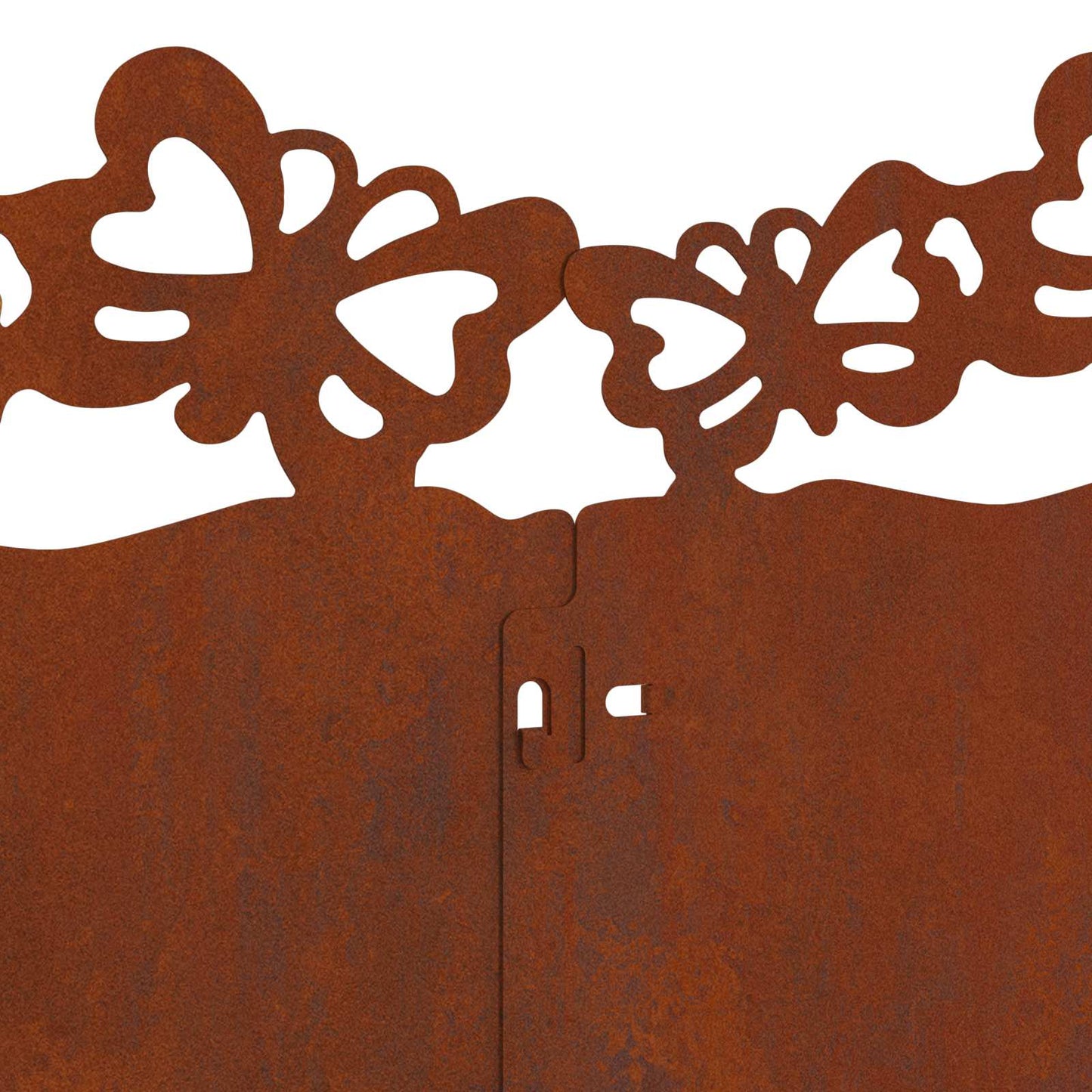 Lawn Edgings 10 pcs Rusty 103 x 0.05 x 22 cm Weathering Steel