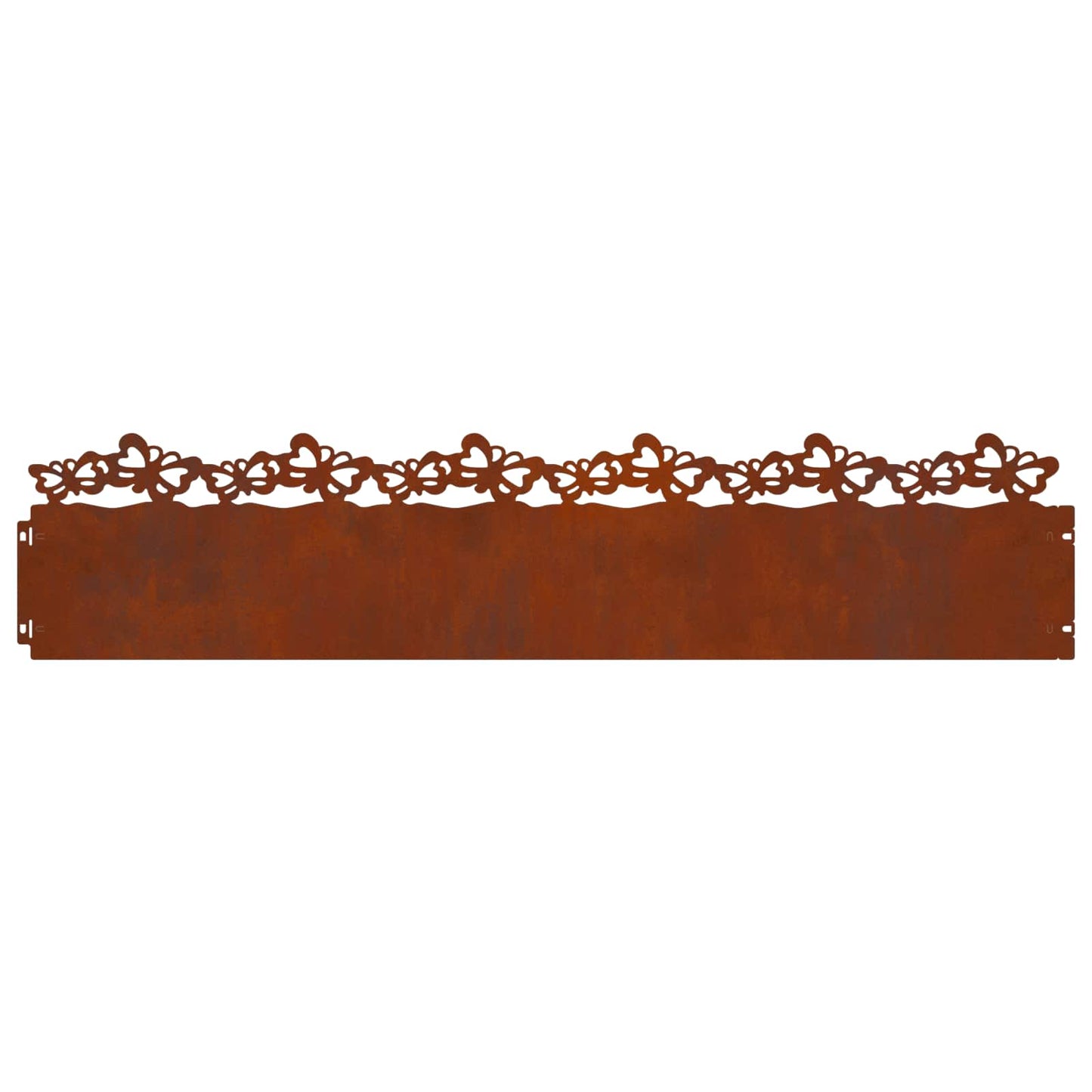 Lawn Edgings 10 pcs Rusty 103 x 0.05 x 22 cm Weathering Steel