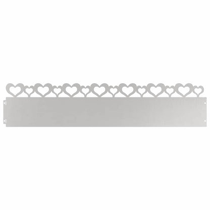 Lawn Edgings 20 pcs 103 x 0.05 x 22 cm Stainless Steel Silver
