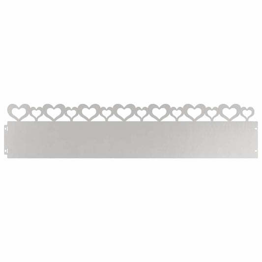 Lawn Edgings 20 pcs 103 x 0.05 x 22 cm Stainless Steel Silver