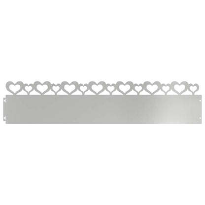 Lawn Edgings 20 pcs Silver 103 x 0.05 x 22 cm Galvanised Steel