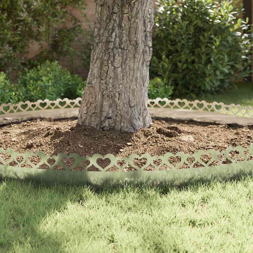 Lawn Edgings 30 pcs Silver 103 x 0.05 x 22 cm Galvanised Steel
