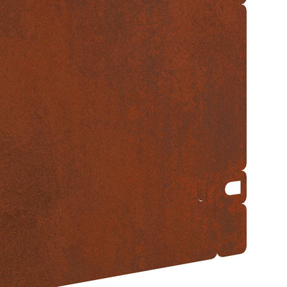 Lawn Edgings 20 pcs Rusty 103 x 0.05 x 22 cm Weathering Steel