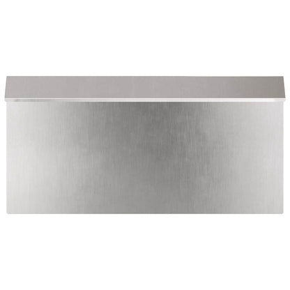 Snail Fence 4 pcs 50 x 3.5 x 25 cm Stainless Steel Silver