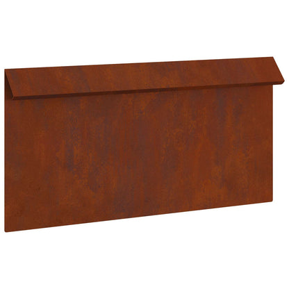 Snail Fence Rusty 50 x 3.5 x 25 cm Weathering Steel